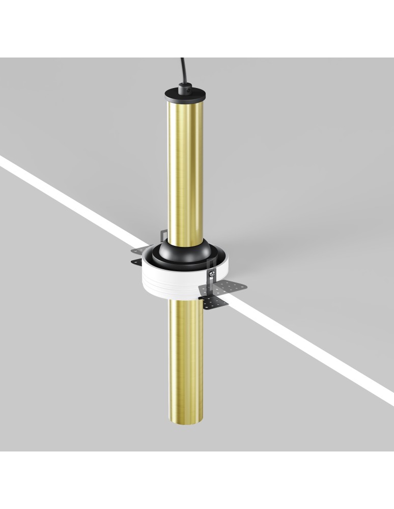 Recessed ceiling spotlights - Maytoni Focus T LED Flush Mounted Spotlight 7W 460lm 3000K Black and brass C140TRS-L300-7W3K-BBS - product kolory-swiatla.pl 5