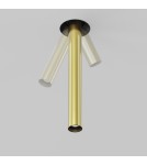 Recessed ceiling spotlights - Maytoni Focus T LED Flush Mounted Spotlight 7W 460lm 3000K Black and brass C140TRS-L300-7W3K-BBS - product 6