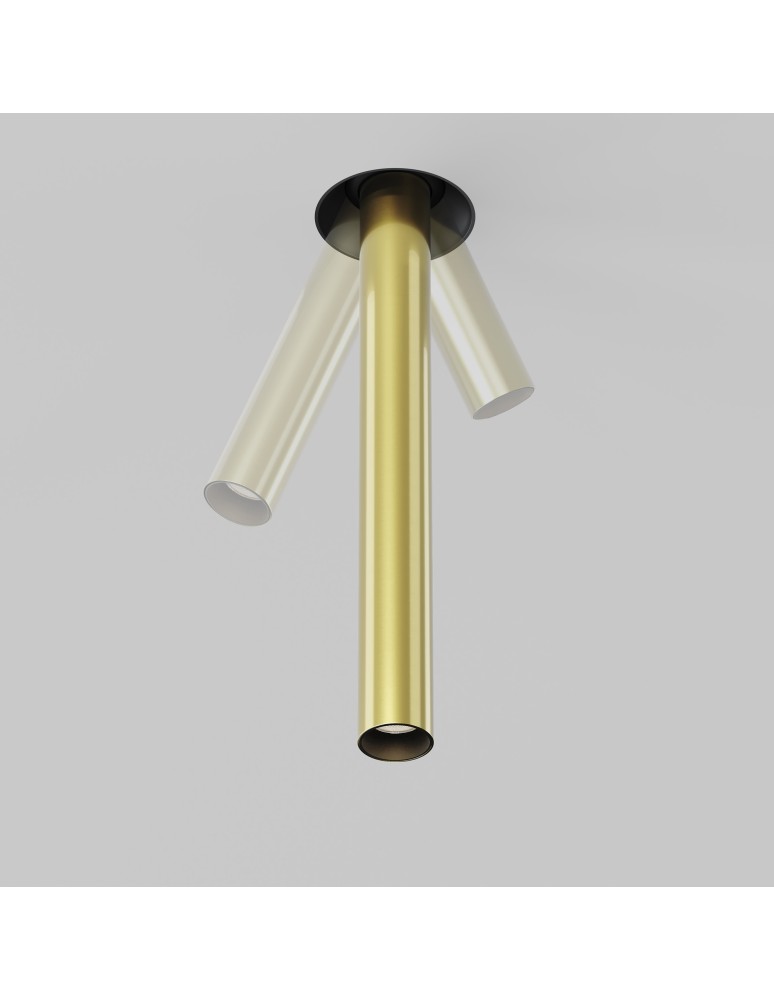 Recessed ceiling spotlights - Maytoni Focus T LED Flush Mounted Spotlight 7W 460lm 3000K Black and brass C140TRS-L300-7W3K-BBS - product kolory-swiatla.pl 6
