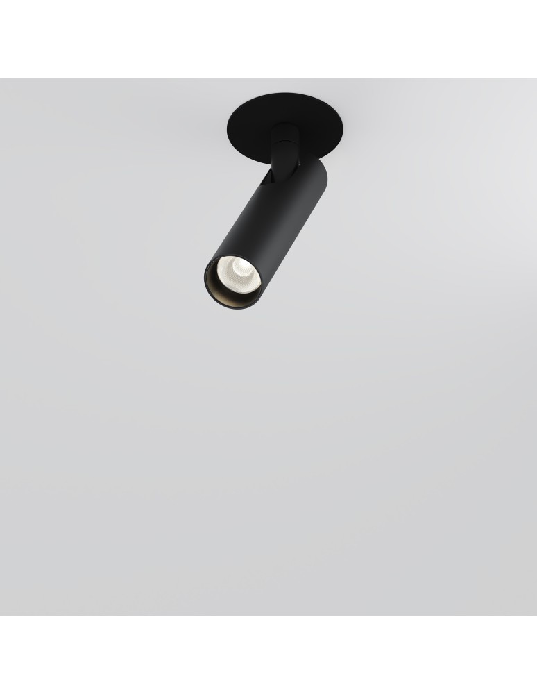 Recessed ceiling spotlights - Maytoni Focus T LED Flush Mounted Spotlight 6W 270lm 3000K Black C141RS-L125-6W3K-B. - product kolory-swiatla.pl 4