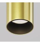 Recessed ceiling spotlights - Maytoni Focus T LED Flush Mounted Spotlight 6W 280lm 3000K Black and brass C141RS-L125-6W3K-BBS - product 2