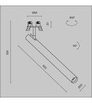Recessed ceiling spotlights - Maytoni Focus T LED Flush Mounted Spotlight 6W 270lm 3000K Black C141RS-L300-6W3K-B. - product 8