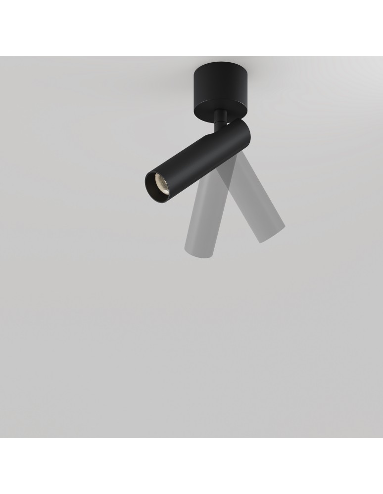 Adjustable ceiling lamps - spots - Maytoni Focus T LED Ceiling Lamp 6W 280lm 3000K Black C141CL-L125-6W3K-B. - product kolory-swiatla.pl 5