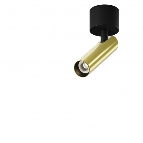 Maytoni Focus T Lampa Sufitowa LED 6W 290lm 3000K Black and brass C141CL-L125-6W3K-BBS