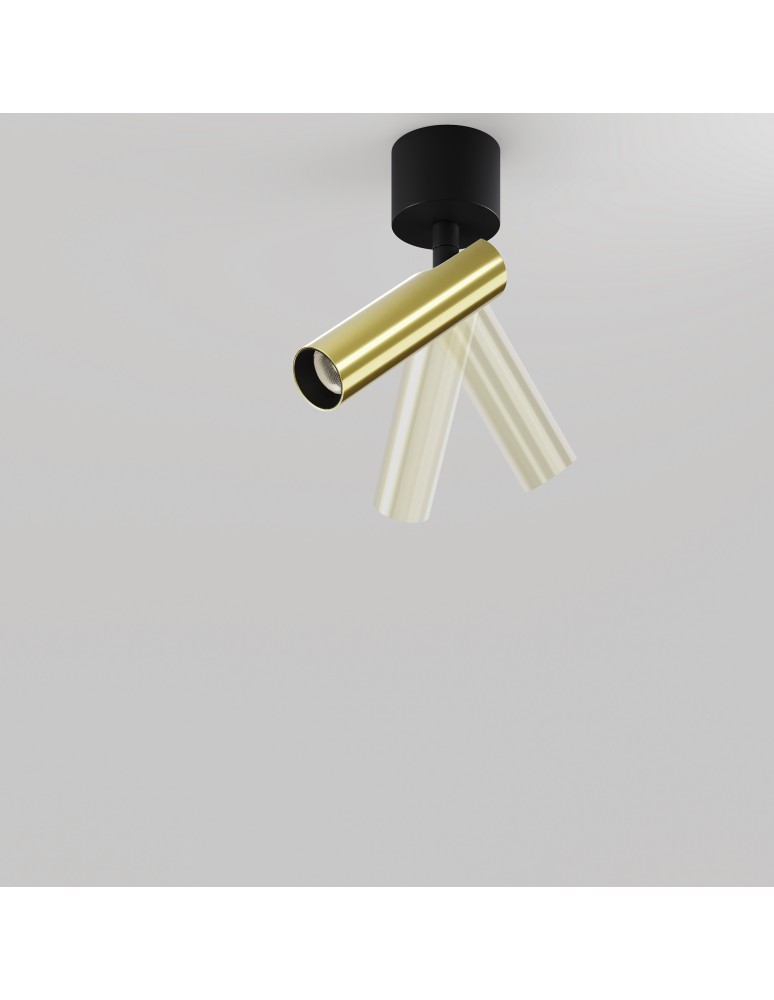 Adjustable ceiling lamps - spots - Maytoni Focus T LED 6W 290lm 3000K Black and brass ceiling lamp C141CL-L125-6W3K-BBS - product kolory-swiatla.pl 5