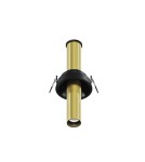 Recessed ceiling spotlights - Maytoni Focus T LED Flush Mounted Spotlight 7W 460lm 3000K Black and brass C140RS-L200-7W3K-BBS - product 1