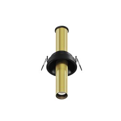 Maytoni Focus T Reflektor Podtynkowy LED 7W 460lm 3000K Black and brass C140RS-L200-7W3K-BBS