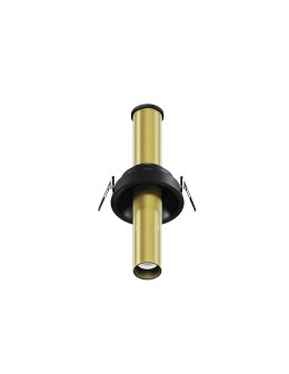 Maytoni Focus T LED Flush Mounted Spotlight 7W 460lm 3000K Black and brass C140RS-L200-7W3K-BBS