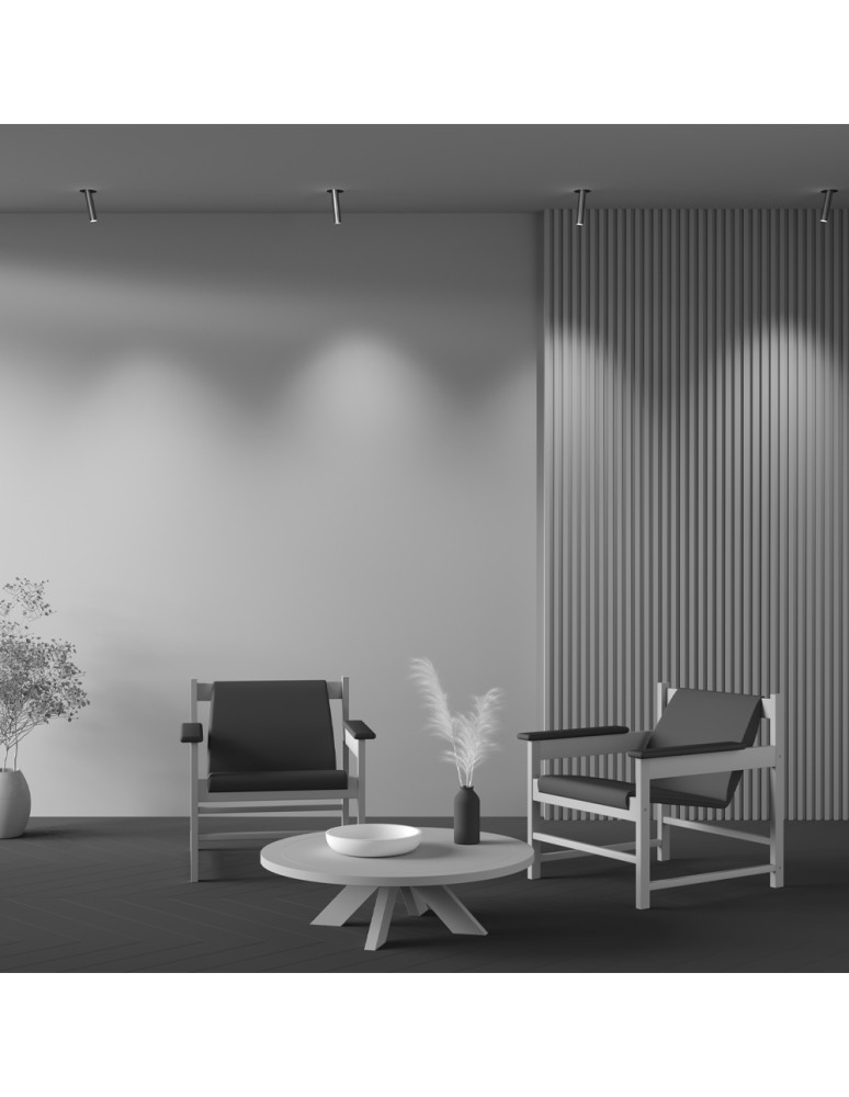 Recessed ceiling spotlights - Maytoni Focus T LED Flush Mounted Spotlight 7W 460lm 3000K Black and brass C140RS-L200-7W3K-BBS - product kolory-swiatla.pl 9