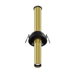 Maytoni Focus T Reflektor Podtynkowy LED 7W 460lm 3000K Black and brass C140RS-L300-7W3K-BBS