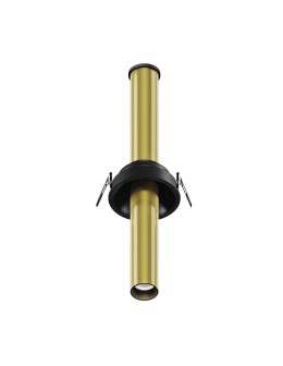 Maytoni Focus T Reflektor Podtynkowy LED 7W 460lm 3000K Black and brass C140RS-L300-7W3K-BBS