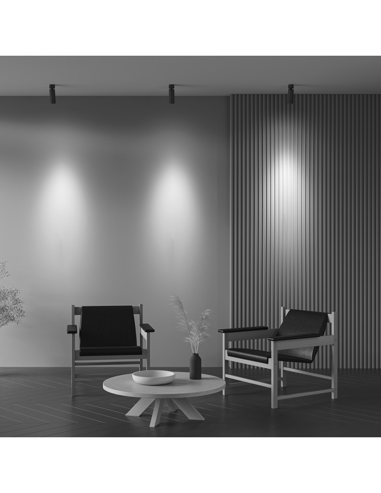 Adjustable ceiling lamps - spots - Maytoni Focus Zoom LED Ceiling Lamp 12W 890lm 4000K Black C055CL-L12W4K-Z-B. - product kolory-swiatla.pl 7