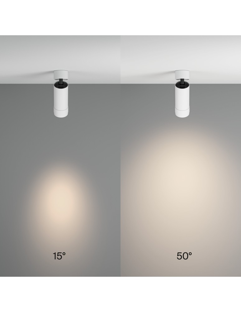 Adjustable ceiling lamps - spots - Maytoni Focus Zoom LED Ceiling Lamp 12W 960lm 4000K White C055CL-L12W4K-Z-W. - product kolory-swiatla.pl 3