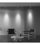 Adjustable ceiling lamps - spots - Maytoni Focus Zoom LED Ceiling Lamp 12W 960lm 4000K White C055CL-L12W4K-Z-W. - product 7