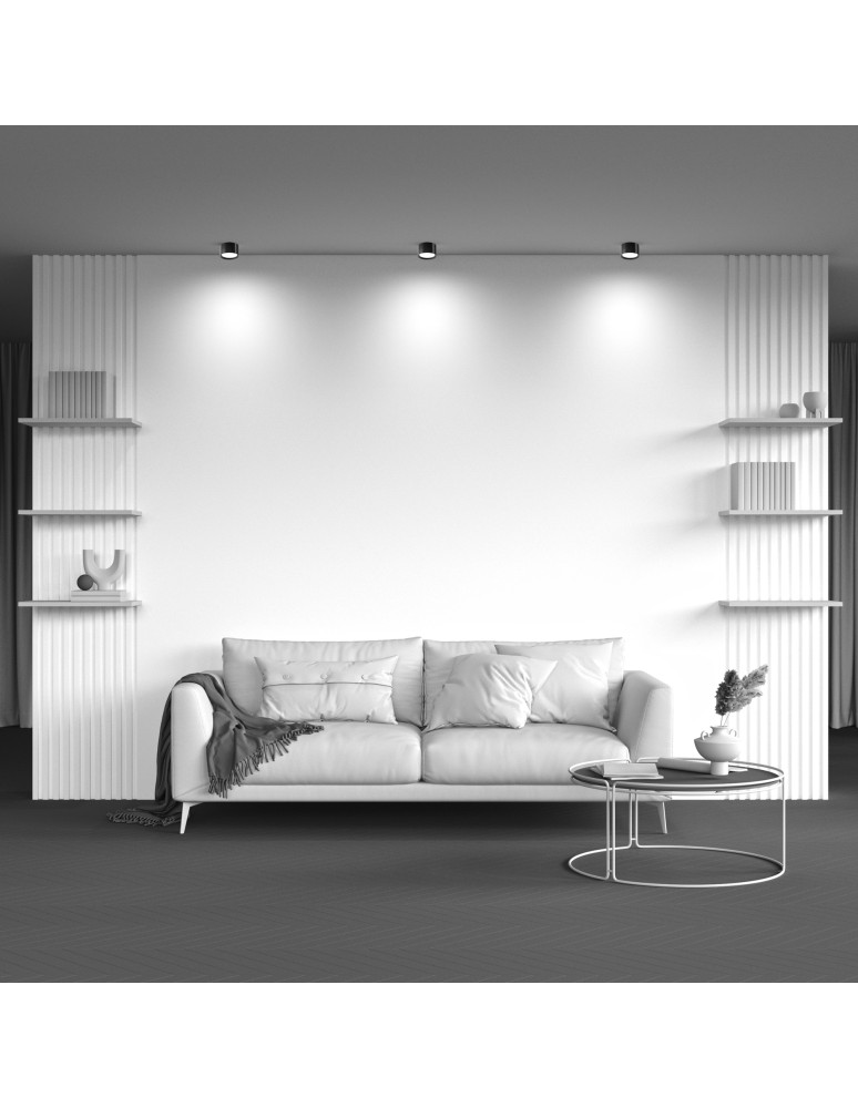 Ceiling luminaires for replaceable light source - Maytoni Hoop Ceiling Lamp 1xGX53 15W Black C086CL-GX53-SRD-B - product kolory-swiatla.pl 6