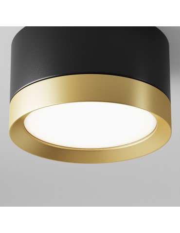 Maytoni Hoop Ceiling Lamp 1xGX53 15W Black, Gold C086CL-GX53-SRD-BG - product 2