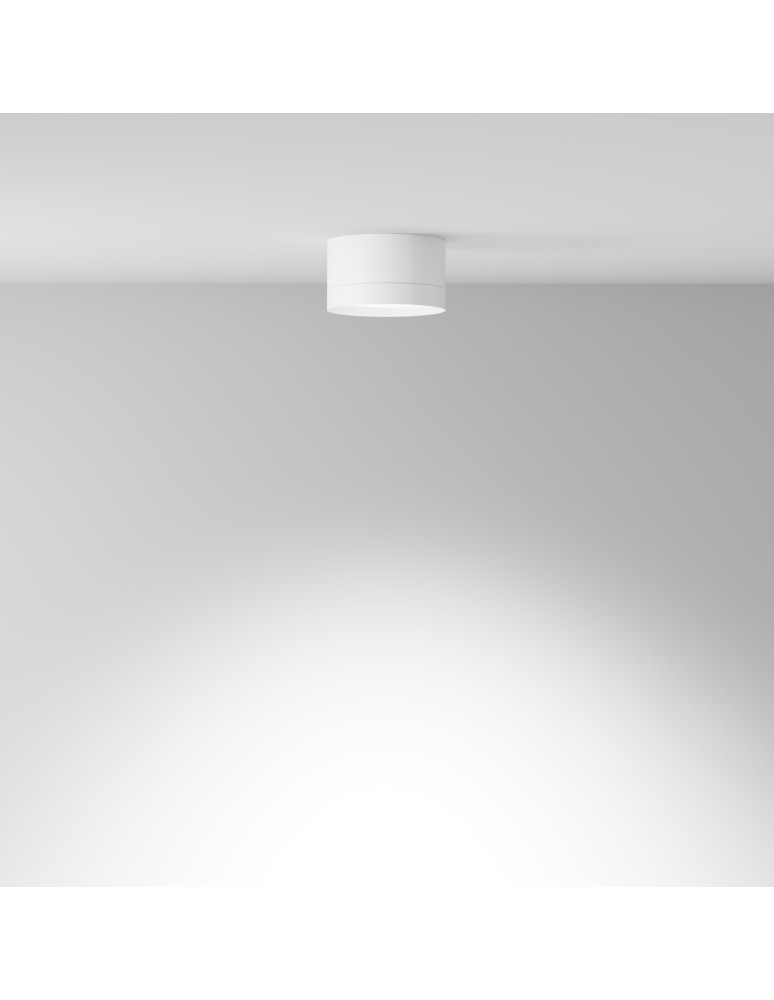 Ceiling luminaires for replaceable light source - Maytoni Hoop Ceiling Lamp 1xGX53 15W White C086CL-GX53-SRD-W. - product kolory-swiatla.pl 4