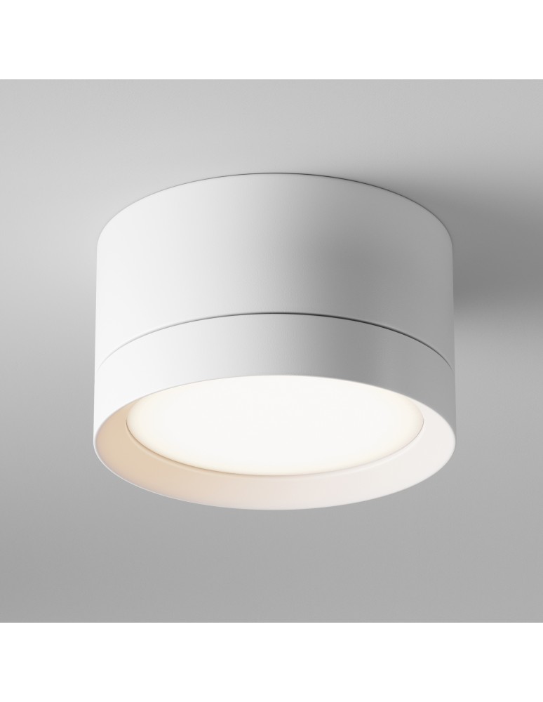 Ceiling luminaires for replaceable light source - Maytoni Hoop Ceiling Lamp 1xGX53 15W White C086CL-GX53-SRD-W. - product kolory-swiatla.pl 5