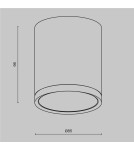 Ceiling luminaires for replaceable light source - Maytoni Hoop Ceiling Lamp 1xGX53 15W Black C086CM-GX53-MRD-B. - product 5