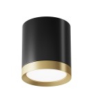 Ceiling luminaires for replaceable light source - Maytoni Hoop Ceiling Lamp 1xGX53 15W Black, Gold C086CM-GX53-MRD-BG - product 1