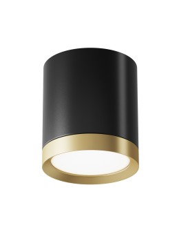 Maytoni Hoop Ceiling Lamp 1xGX53 15W Black, Gold C086CM-GX53-MRD-BG