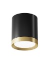 Maytoni Hoop Lampa Sufitowa 1xGX53 15W Czarny, Złoty C086CM-GX53-MRD-BG