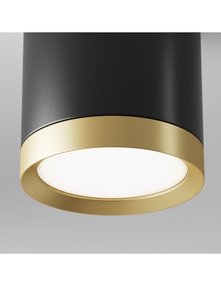 Ceiling luminaires for replaceable light source - Maytoni Hoop Ceiling Lamp 1xGX53 15W Black, Gold C086CM-GX53-MRD-BG - product kolory-swiatla.pl 2