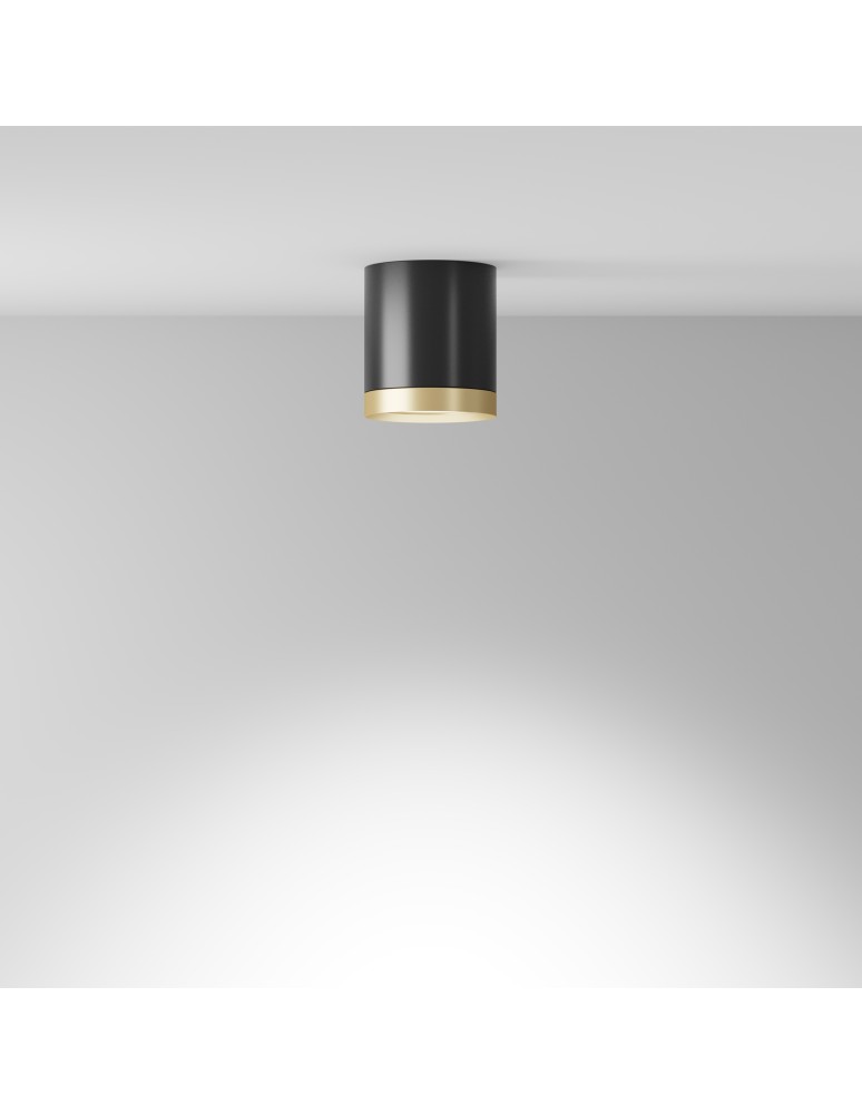 Ceiling luminaires for replaceable light source - Maytoni Hoop Ceiling Lamp 1xGX53 15W Black, Gold C086CM-GX53-MRD-BG - product kolory-swiatla.pl 3