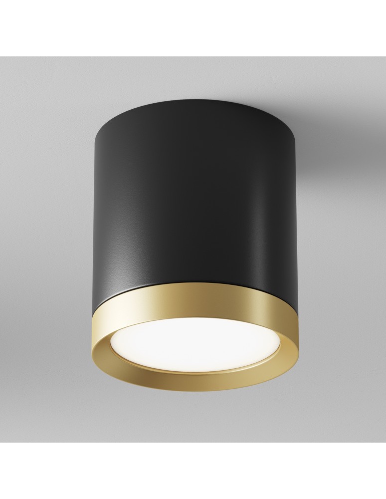 Ceiling luminaires for replaceable light source - Maytoni Hoop Ceiling Lamp 1xGX53 15W Black, Gold C086CM-GX53-MRD-BG - product kolory-swiatla.pl 4