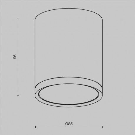 Maytoni Hoop Lampa Sufitowa 1xGX53 15W Biały C086CM-GX53-MRD-W