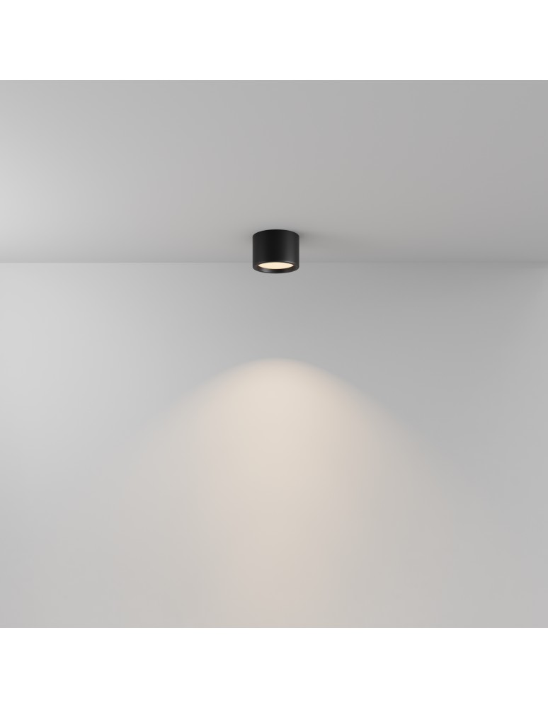 Hermetic ceiling luminaires - Maytoni Hydra LED Ceiling Lamp 10W 600lm 3000K IP44 Black C090CL-10W3K-B. - product kolory-swiatla.pl 3