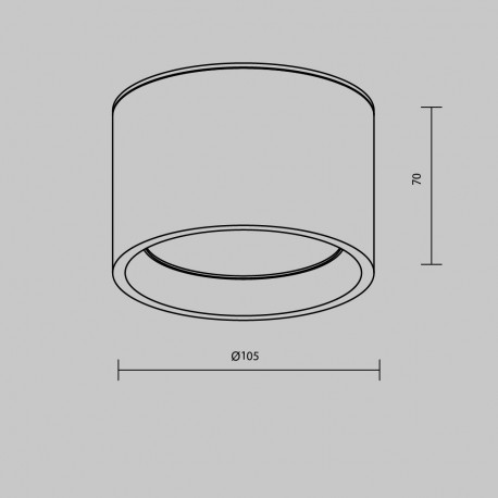 Maytoni Hydra Lampa Sufitowa LED 10W 740lm 3000K IP44 Biały C090CL-10W3K-W