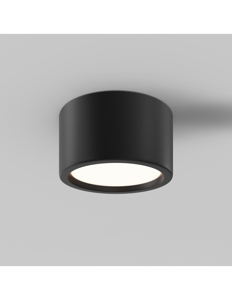 Hermetic ceiling luminaires - Maytoni Hydra LED Ceiling Lamp 15W 1390lm 3000K IP44 Black C090CL-15W3K-B. - product kolory-swiatla.pl 4