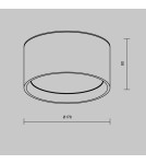 Hermetic ceiling luminaires - Maytoni Hydra LED Ceiling Lamp 15W 1390lm 3000K IP44 Black C090CL-15W3K-B. - product 5