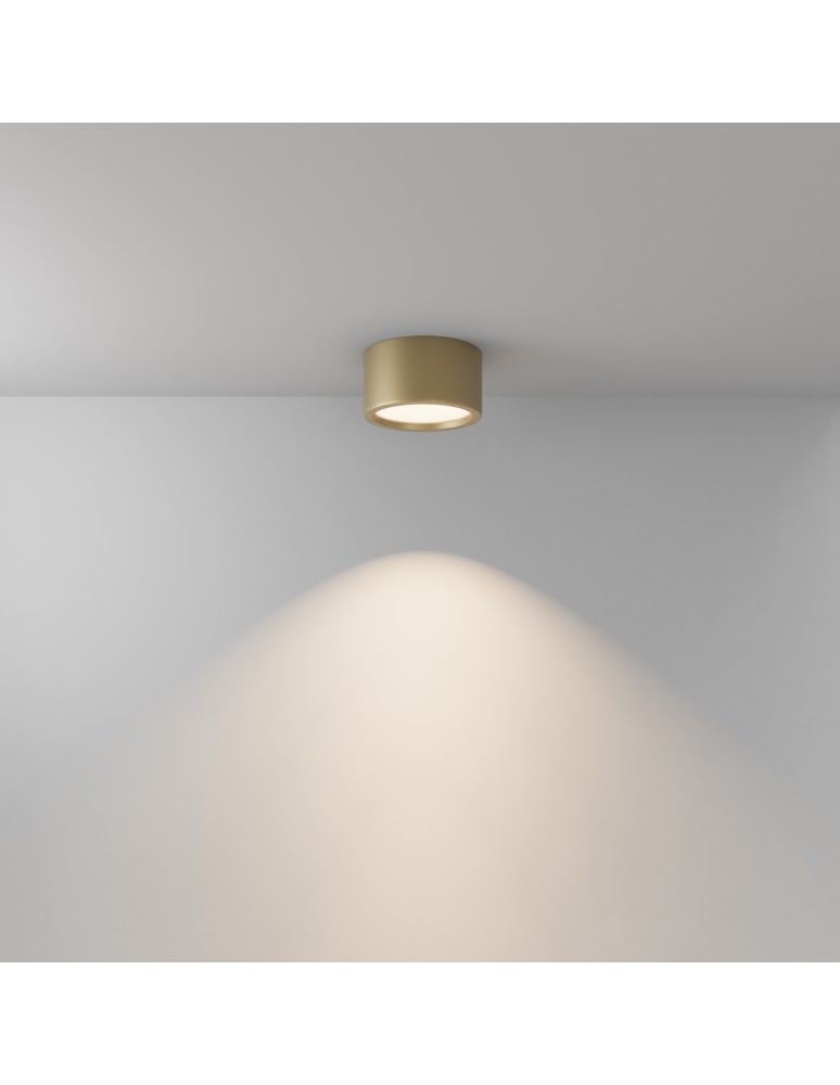 Bathroom ceiling lamps - Maytoni Hydra LED 15W 1270lm 3000K IP44 Gold Mat C090CL-15W3K-MG Ceiling Lamp. - product kolory-swiatla.pl 3