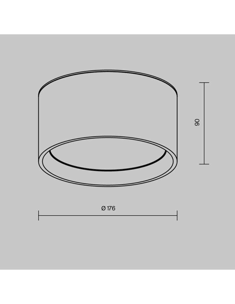 Bathroom ceiling lamps - Maytoni Hydra LED 15W 1270lm 3000K IP44 Gold Mat C090CL-15W3K-MG Ceiling Lamp. - product kolory-swiatla.pl 5