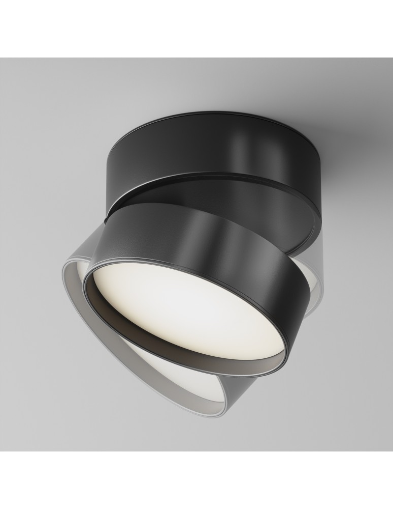 Adjustable ceiling lamps - spots - Maytoni Onda LED Ceiling Lamp 18W 1100lm 4000K Black C024CL-L18B4K. - product kolory-swiatla.pl 5