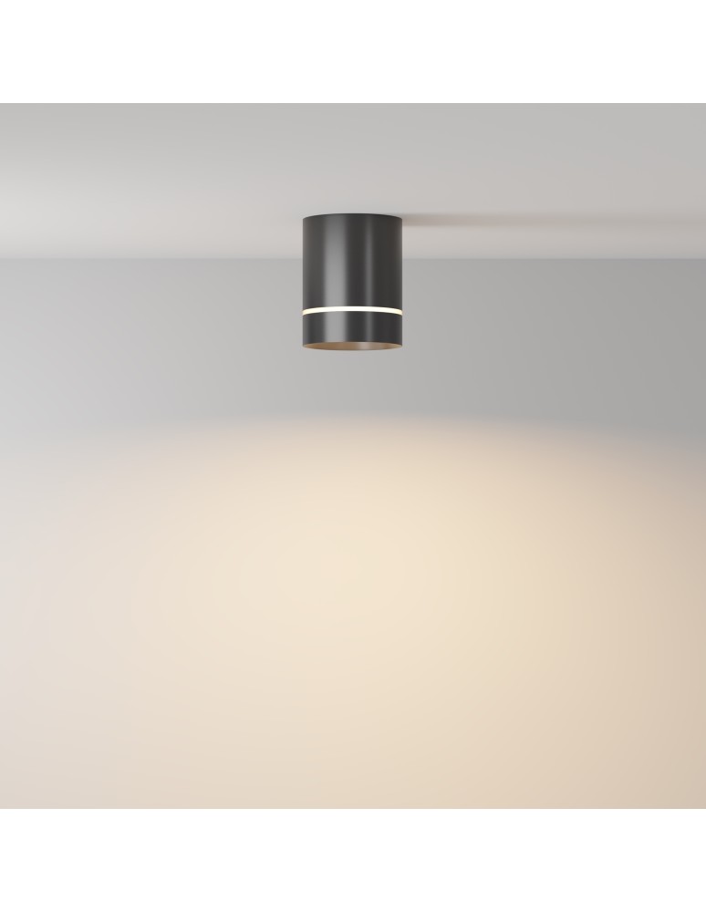 LED ceiling luminaires - Maytoni Orlo LED Ceiling Lamp 9W 250lm 3000K Black C085CL-9W3K-B. - product kolory-swiatla.pl 3