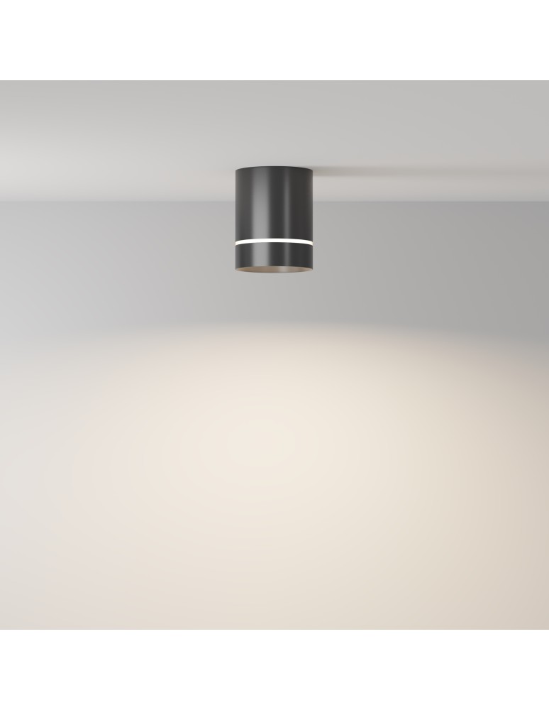 LED ceiling luminaires - Maytoni Orlo LED Ceiling Lamp 9W 300lm 4000K Black C085CL-9W4K-B. - product kolory-swiatla.pl 3