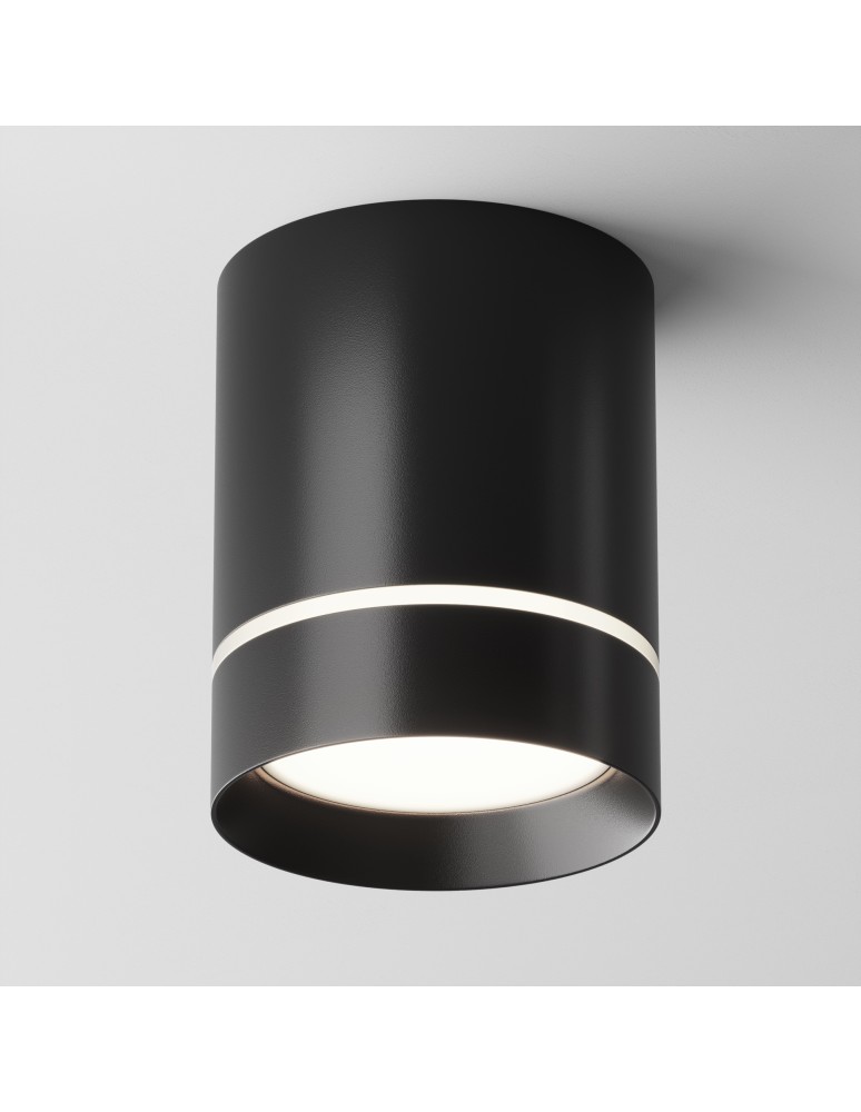 LED ceiling luminaires - Maytoni Orlo LED Ceiling Lamp 9W 300lm 4000K Black C085CL-9W4K-B. - product kolory-swiatla.pl 4