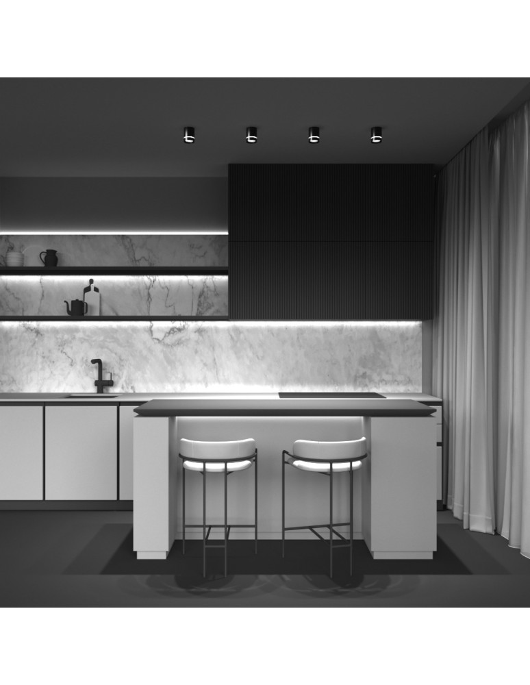 LED ceiling luminaires - Maytoni Orlo LED Ceiling Lamp 9W 300lm 4000K Black C085CL-9W4K-B. - product kolory-swiatla.pl 6