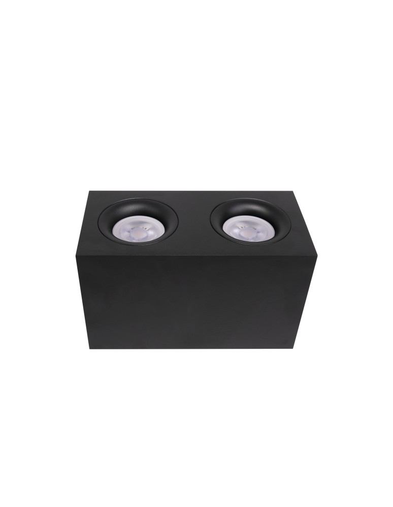 Square ceiling luminaires - Maytoni Slim Ceiling Lamp 2xGU10 50W Black C013CL-02B. - product kolory-swiatla.pl 2