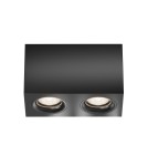 Square ceiling luminaires - Maytoni Slim Ceiling Lamp 2xGU10 50W Black C013CL-02B. - product 1