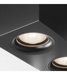 Square ceiling luminaires - Maytoni Slim Ceiling Lamp 2xGU10 50W Black C013CL-02B. - product 3