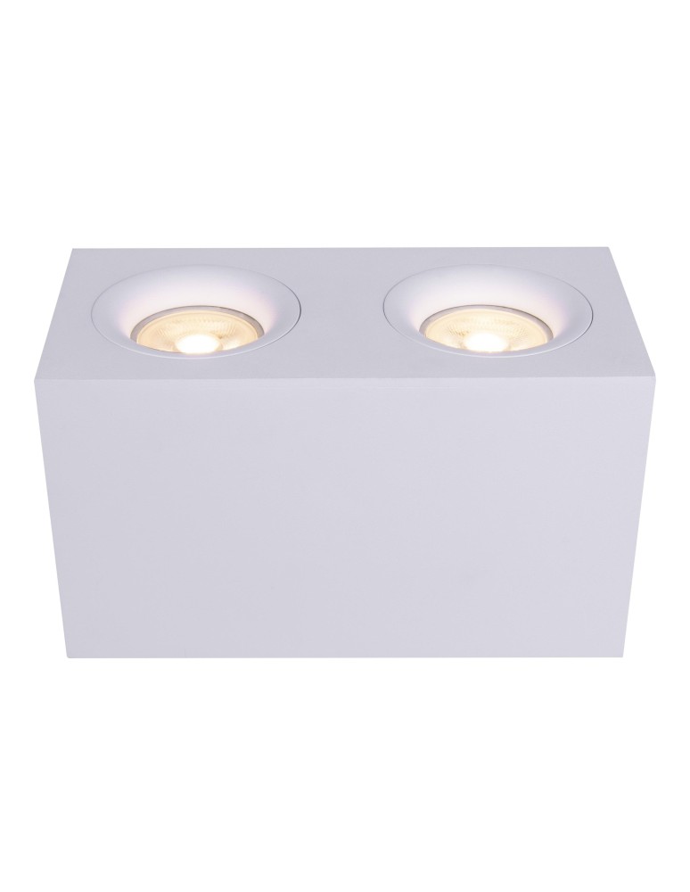 Square ceiling luminaires - Maytoni Slim Ceiling Lamp 2xGU10 50W White C013CL-02W. - product kolory-swiatla.pl 2