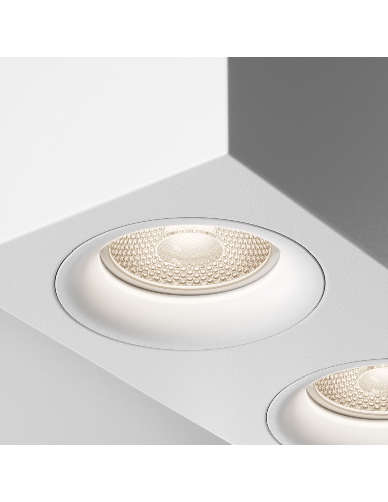 Square ceiling luminaires - Maytoni Slim Ceiling Lamp 2xGU10 50W White C013CL-02W. - product kolory-swiatla.pl 3