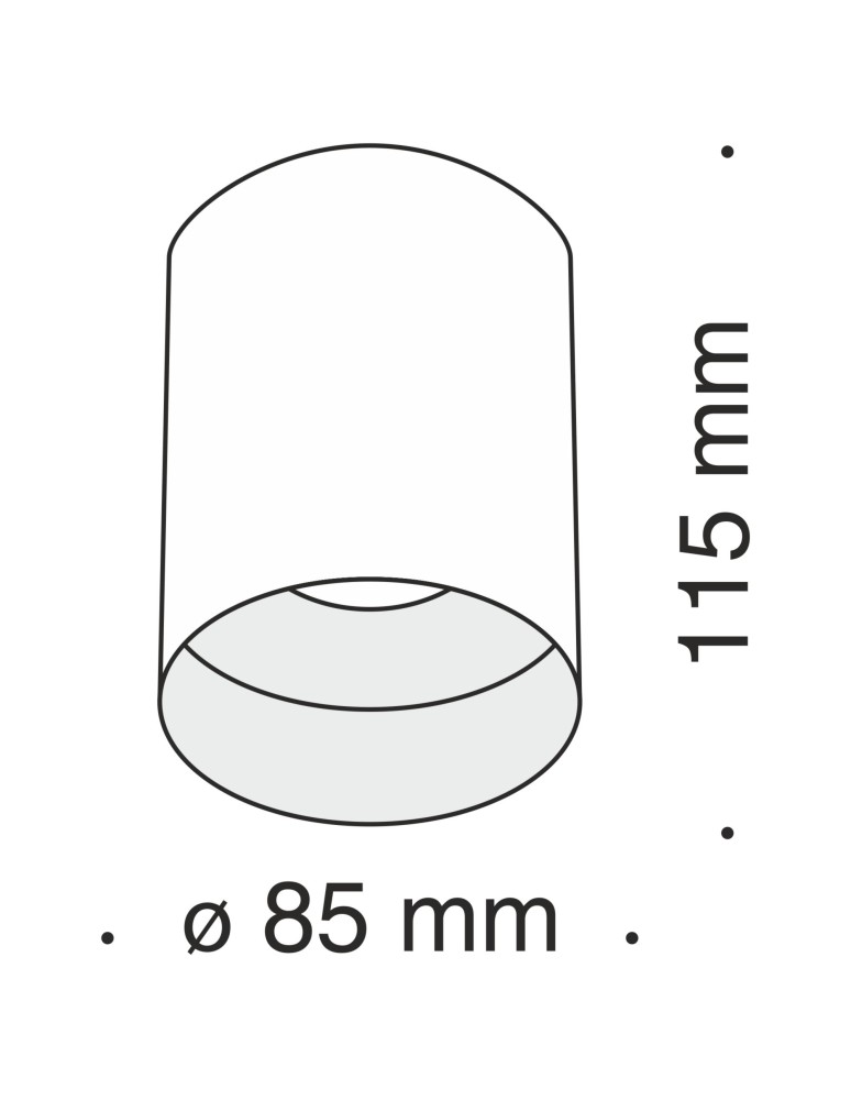 Ceiling luminaires for replaceable light source - Maytoni Slim Ceiling Lamp 1xGU10 50W Black C014CL-01B - product kolory-swiatla.pl 3