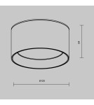 LED ceiling luminaires - Maytoni Vega LED Ceiling Lamp 12W 890lm 3000K White C089CL-12W3K-W. - product 6