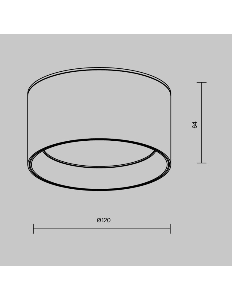 LED ceiling luminaires - Maytoni Vega LED Ceiling Lamp 12W 890lm 3000K White C089CL-12W3K-W. - product kolory-swiatla.pl 6