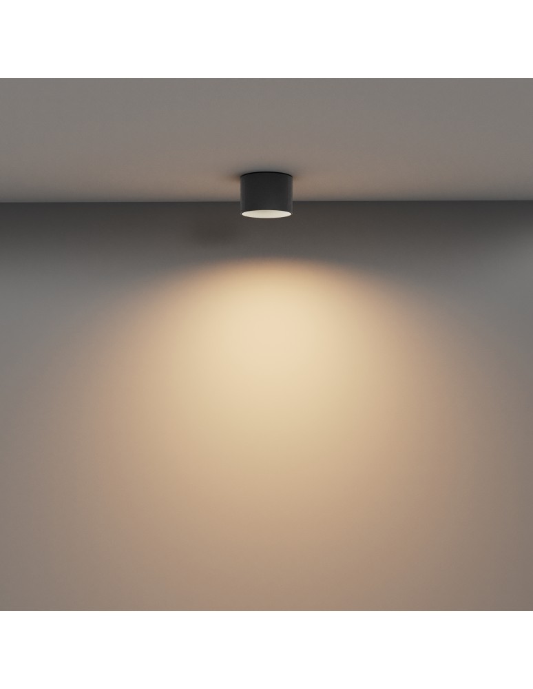 LED ceiling luminaires - Maytoni Vega LED Ceiling Lamp 8W 580lm 3000K Black C089CL-8W3K-B. - product kolory-swiatla.pl 3